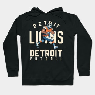 Detroit lions football vector design Hoodie